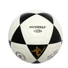 GENERICO - PELOTA PARA FÚTBOL TALLA 5 CUERO PU VULCANIZADO BLANCO