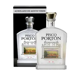 GENERICO - Pisco Porton Mosto Verde Acholado 750 ML CON ESTUCHE