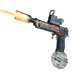GENERICO - Pistola De Agua Eléctrica Simula Fuego Juguete Negro
