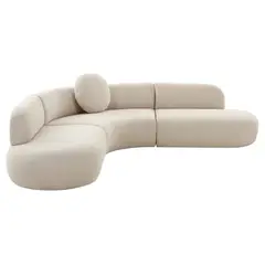 STIL NOVO - SOFÁ CURVO HASSEL BEIGE