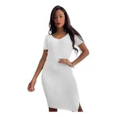 GENERICO - Vestido Mujer Hilo Mcorta G359-22 Color Blanco
