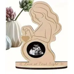 GENERICO - Porta retrato Ecografia Madre embarazada MI PRIMERA FOTO BABY SHOWER