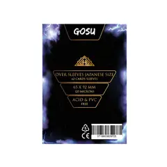 GOSU - OVERSLEEVES PREMIUM JAPANESE SIZE (62 PCS - 100 MICRAS)