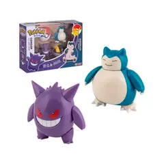 POKEMON - Battle Gengar vs Snorlax Set Incluye Pokeball