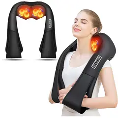 VICTORIA - Masajeador de Cuello y Espalda con 8 Rodillos y Calor Infrarrojo