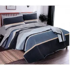 MINGDA - Set de Cubrecama QUEEN + Sabanas + Fundas 100% Algodón