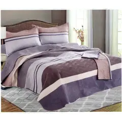 MINGDA - Set de Cubrecama QUEEN + Sabanas + Fundas 100% Algodón