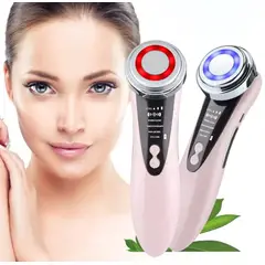 GENERICO - Masajeador Facial y radiofrecuencia limpieza y rejuvenecimiento ROSA
