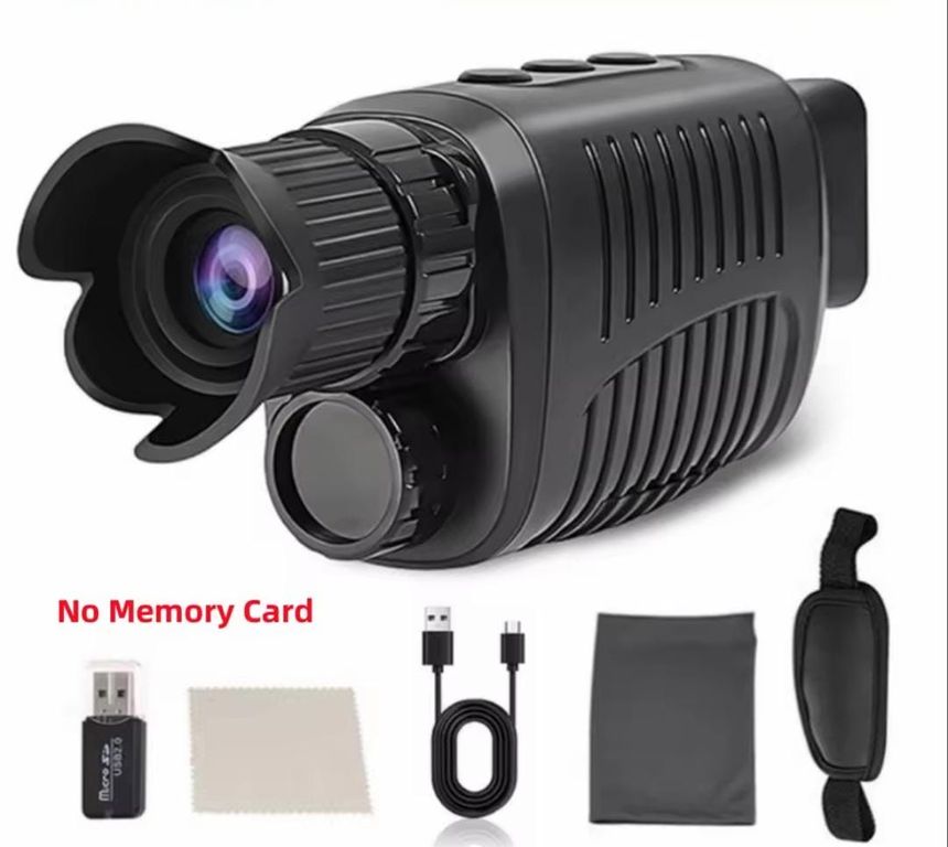 CAMARA GRABADORA CON VISION NOCTURNA MONOCULAR TELESCOPICA 5X