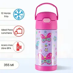 THERMOS - Tomatodo Termico para Niños Funtainer Mariposa 355 Ml