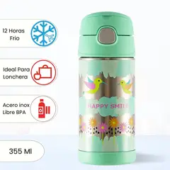 THERMOS - Tomatodo Termico para Niños Funtainer Sin Asa Colibri 355 Ml