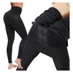 GENERICO - Pantalón leggins Calentador Peluche térmico para mujer