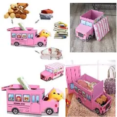 GENERICO - Caja Puff Organizador con Tapa de Juguetes para Niños