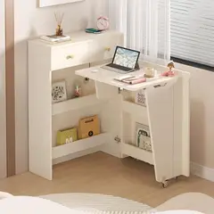GENERICO - Escritorio Plegable Moderno Sammy Blanco R&R MUEBLES