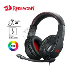 REDRAGON - Auriculares Cronus H211 RGB Sonido 50mm Mic con Noise