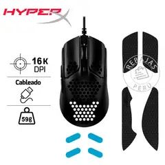 HYPERX - Pulsefire Haste Mouse 59g 16000 DPI 6 Botones Programables