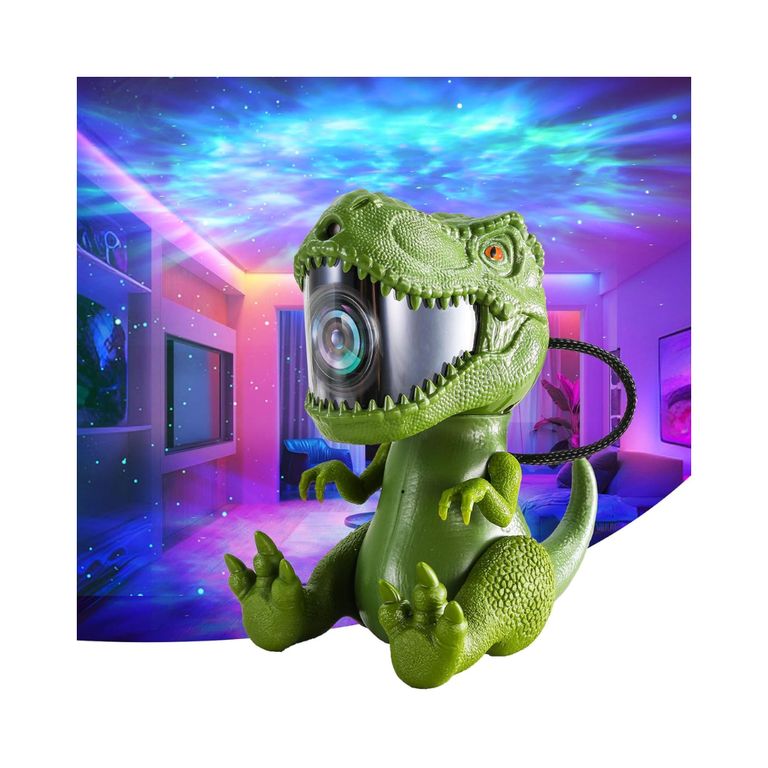 PROYECTOR LAMPARA DINOSAURIO VERDE