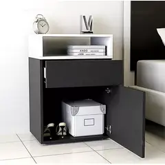 NACION MUEBLES - VELADOR HDYL COLOR NEGRO