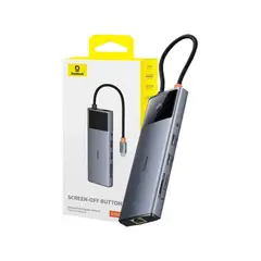 BASEUS - Hub tipo C 10 en 1 Metal Gleam Series ii USB3.2 10Gbs