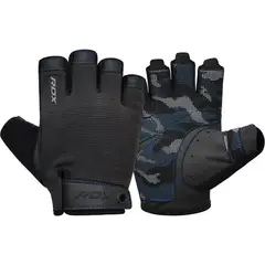 RDX - Guantes para Levantamiento de Pesas T2H Azul - XL