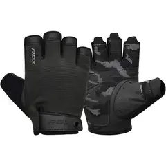 RDX - Guantes para Levantamiento de Pesas T2H Negro - M