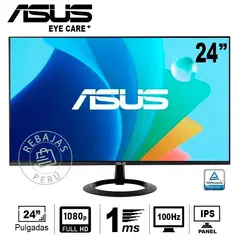 ASUS - Monitor VZ24EHF 24 FHD IPS 100Hz 1ms Adaptive-Sync