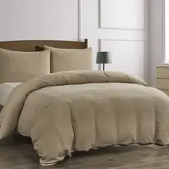 CLAUDIA RIVA HOME - Funda Edredón Muselina Beige