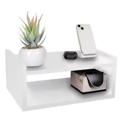NACION MUEBLES - VELADOR DUAL COLOR BLANCO