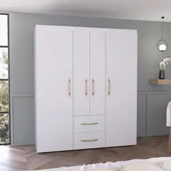 GENERICO - Closet Eros Golden Eco Blanco - Envío Armado y Melamina 18mm