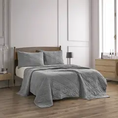 CLAUDIA RIVA HOME - Cubrecama Vintage Gris espacial