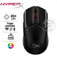 HYPERX - Pulsefire Haste 2 Mini 26K DPI, 100H Batería, Inalámbrico RGB