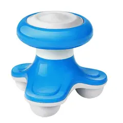 GENERICO - MINI MASAJEADOR CORPORAL ELÉCTRICO PORTÁTIL CELESTE