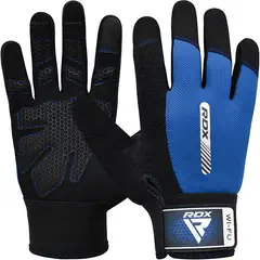 RDX - Guantes para Levantamiento de Pesas W1F Azul - S
