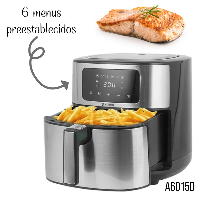 FREIDORA DE AIRE AF6015D 6L DIGITAL TURBO