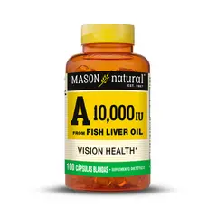 MASON NATURAL - Vitamina A 10000 UI - - 100 Cápsulas Blandas