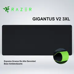 RAZER - MOUSEPAD GAMER GIGANTUS V2 3XL BASE GOMA TELA TEXTURIZADA