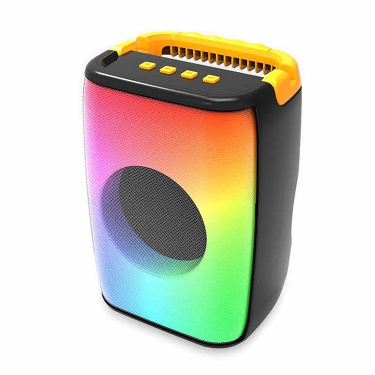 PARLANTE ABS-4109 CON MICROFONO Y LUCES LED