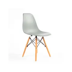 OFIDEAS - Silla De Comedor Diseño Eames Gris Polipropileno
