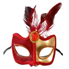 GENERICO - Antifaz de Halloween mascara Tentacion Francesa