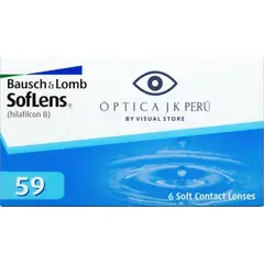 JK - Lentes de Contacto SofLens59 para Miopía -375 de BauchLomb