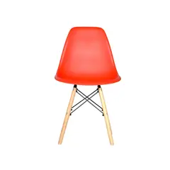 OFIDEAS - Silla De Comedor Diseño Eames Rojo Polipropileno