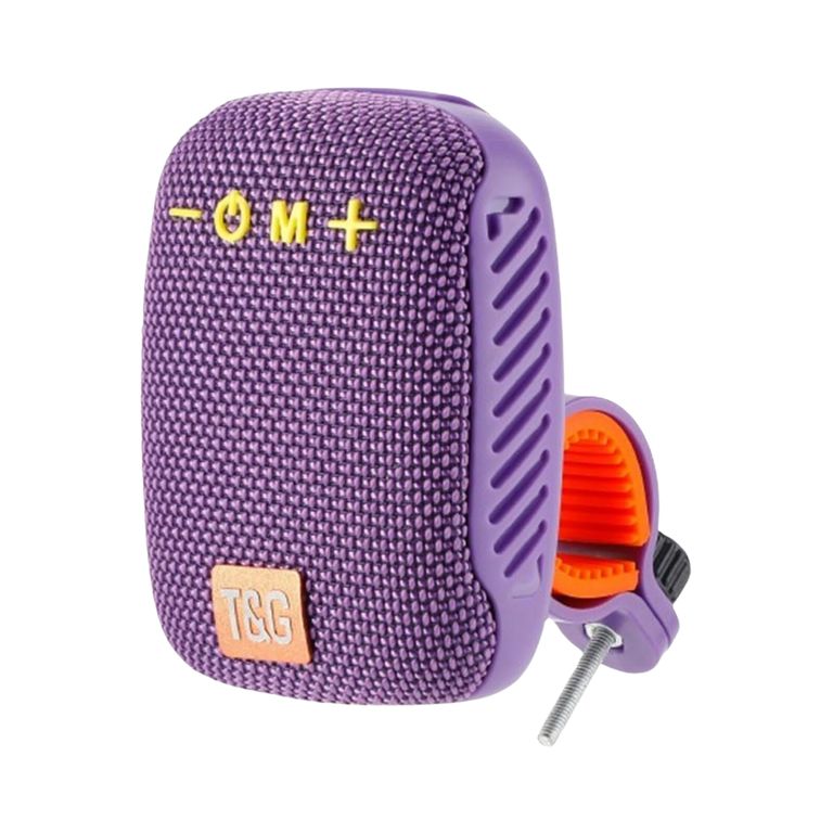 T Y G PARLANTE PORTABLE PARA BICICLETA MORADO