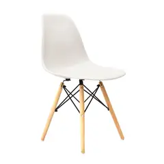 OFIDEAS - Silla De Comedor Diseño Eames Blanco Polipropileno