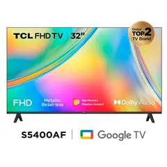 TCL - Televisor 32" HD Smart Android Tv 32S5400AF