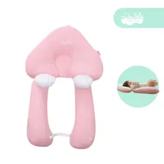 GENERICO - Almohada de bebé anti reflujo color rosada