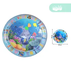 GENERICO - Alfombra didáctica de agua para bebé modelo redonda