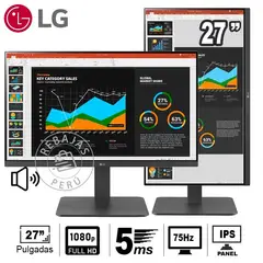 LG - Monitor 24BR650 PIVOT Full HD IPS USB-C Ajuste Ergonómico 75Hz