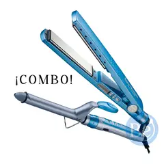 Babyliss Pro - Combo BabylissPRO Alisadora BNT4091TPE y Rizador BABNT100SPE 25mm