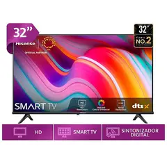 HISENSE - Televisor 32” Smart TV VIDAA LED HD 32A4K