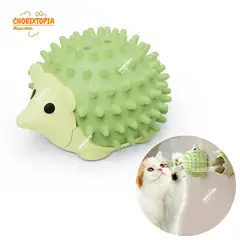 GENERICO - JUGUETE CATNIP ERIZO COLOR PISTACHO